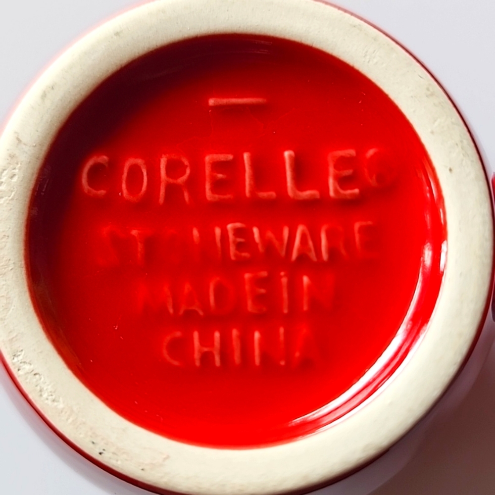 ☆Set of 4 Corelle, Red Coffee/Tea Mugs.☆ - Picture 7 of 9